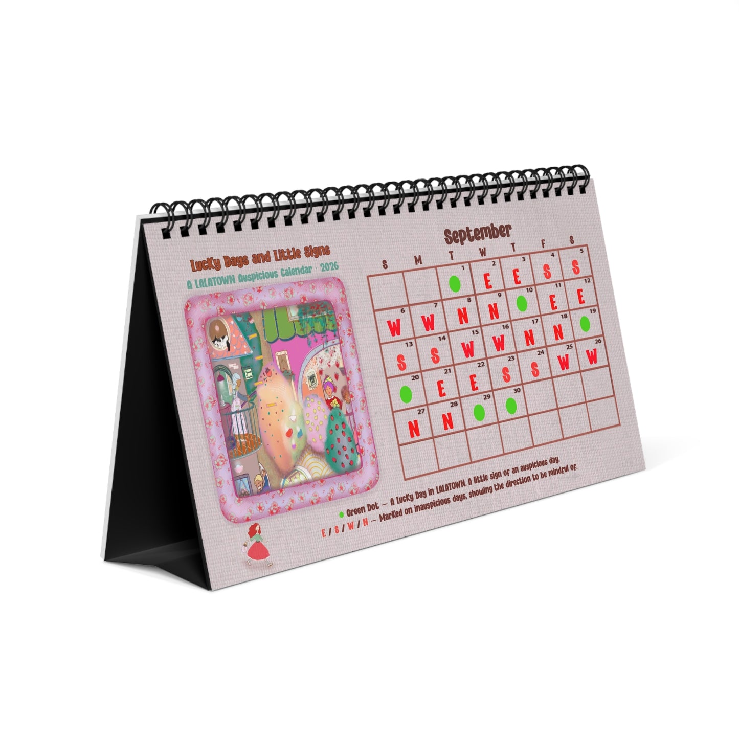 Auspicious Day & Everyday Magic — LALATOWN 2026 Desktop Calendar