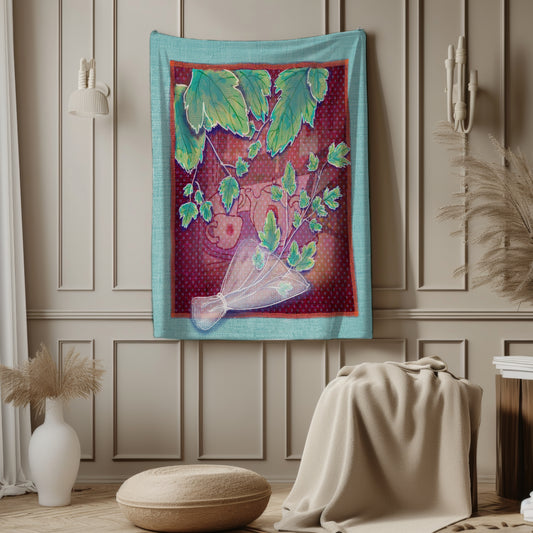 Señorita Coriandra – Velveteen Plush Blanket (50″ × 60″)