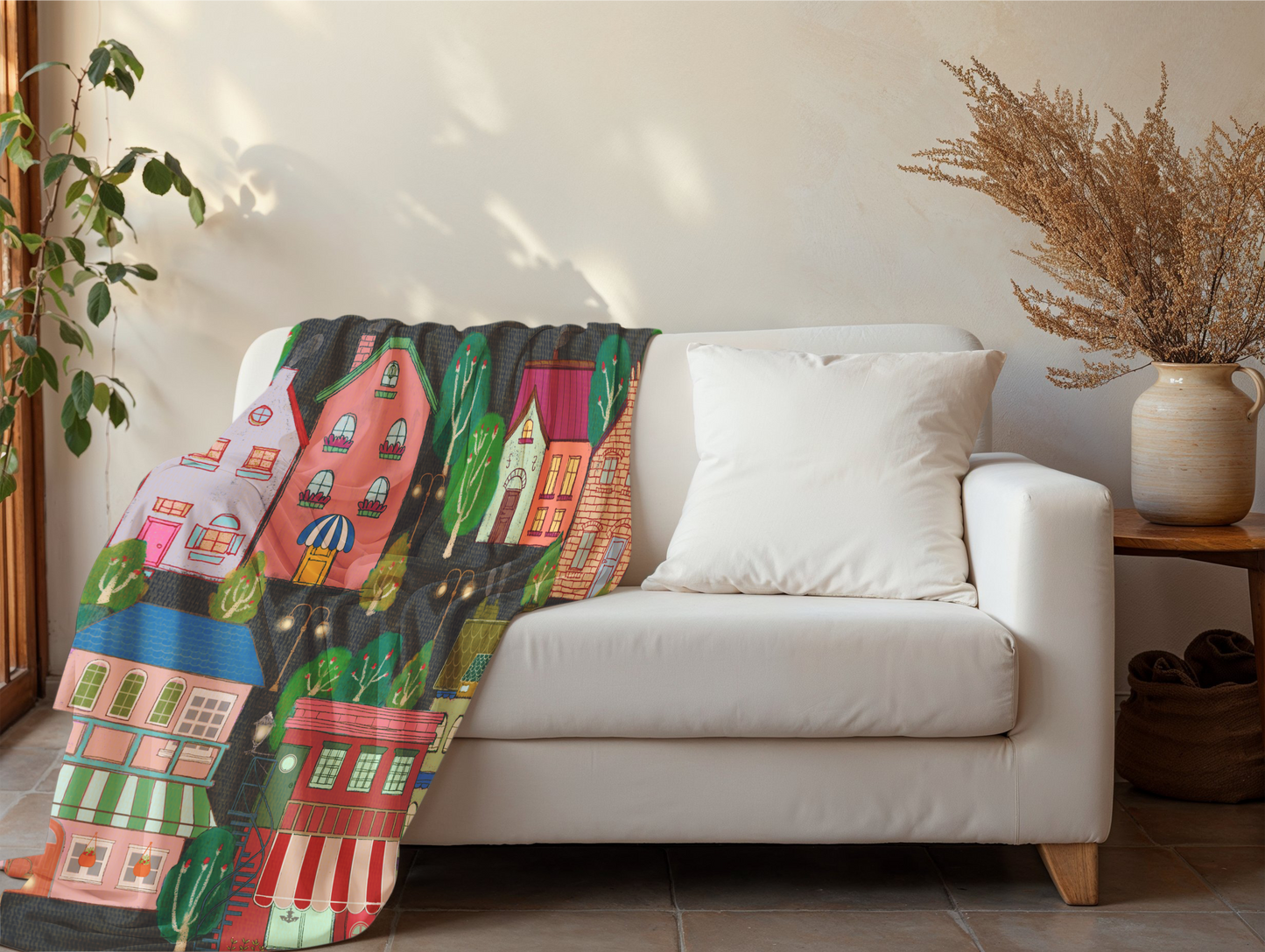 Sweet Dream of LALATOWN – Velveteen Plush Blanket (50″ × 60″)