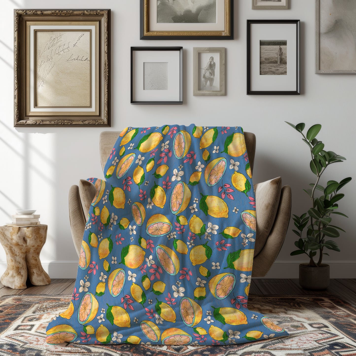 Ooh Lemon β Velveteen Plush Blanket (50β³ Γ 60β³)