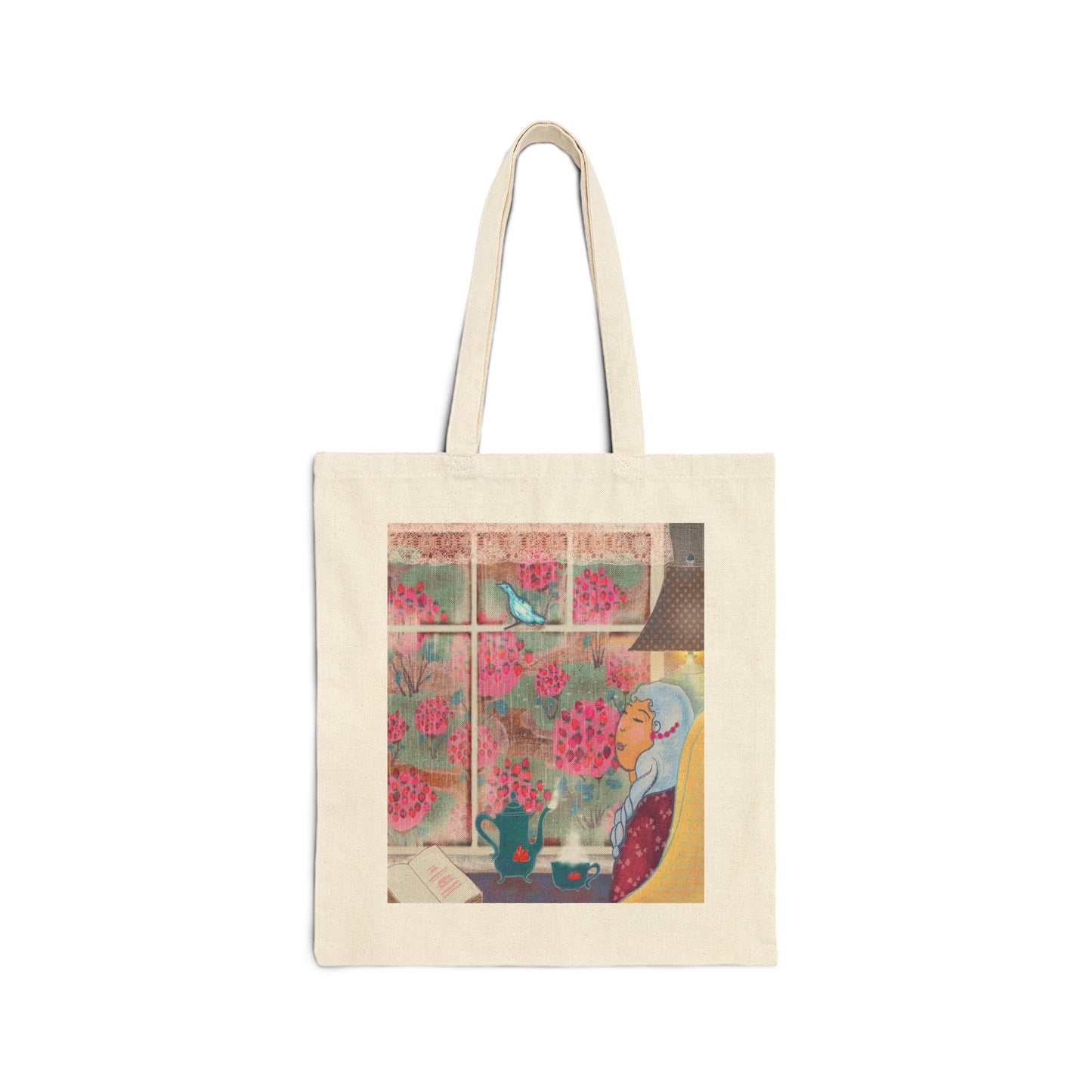 Rainy Window β Cotton Canvas Tote Bag | LALA and Stitch