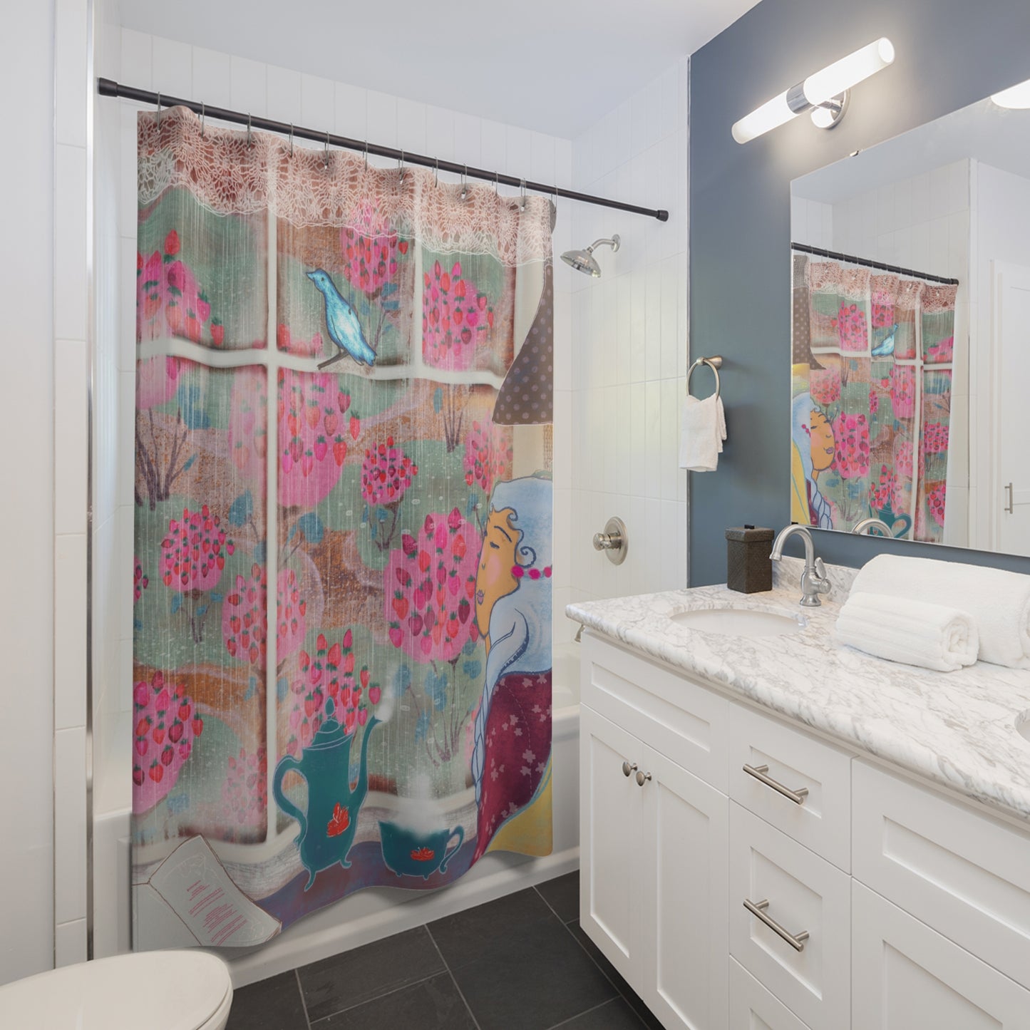 Rainy Window – LALATOWN Shower Curtain