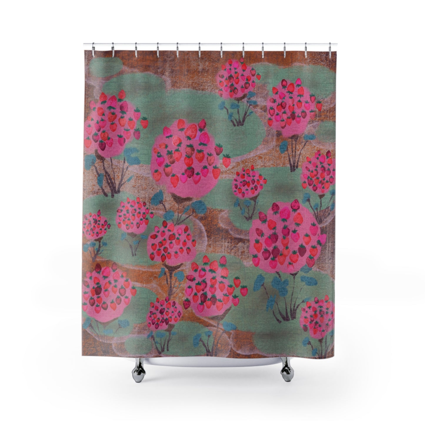For the Love of Berry – Whimsical LALATOWN Shower Curtain