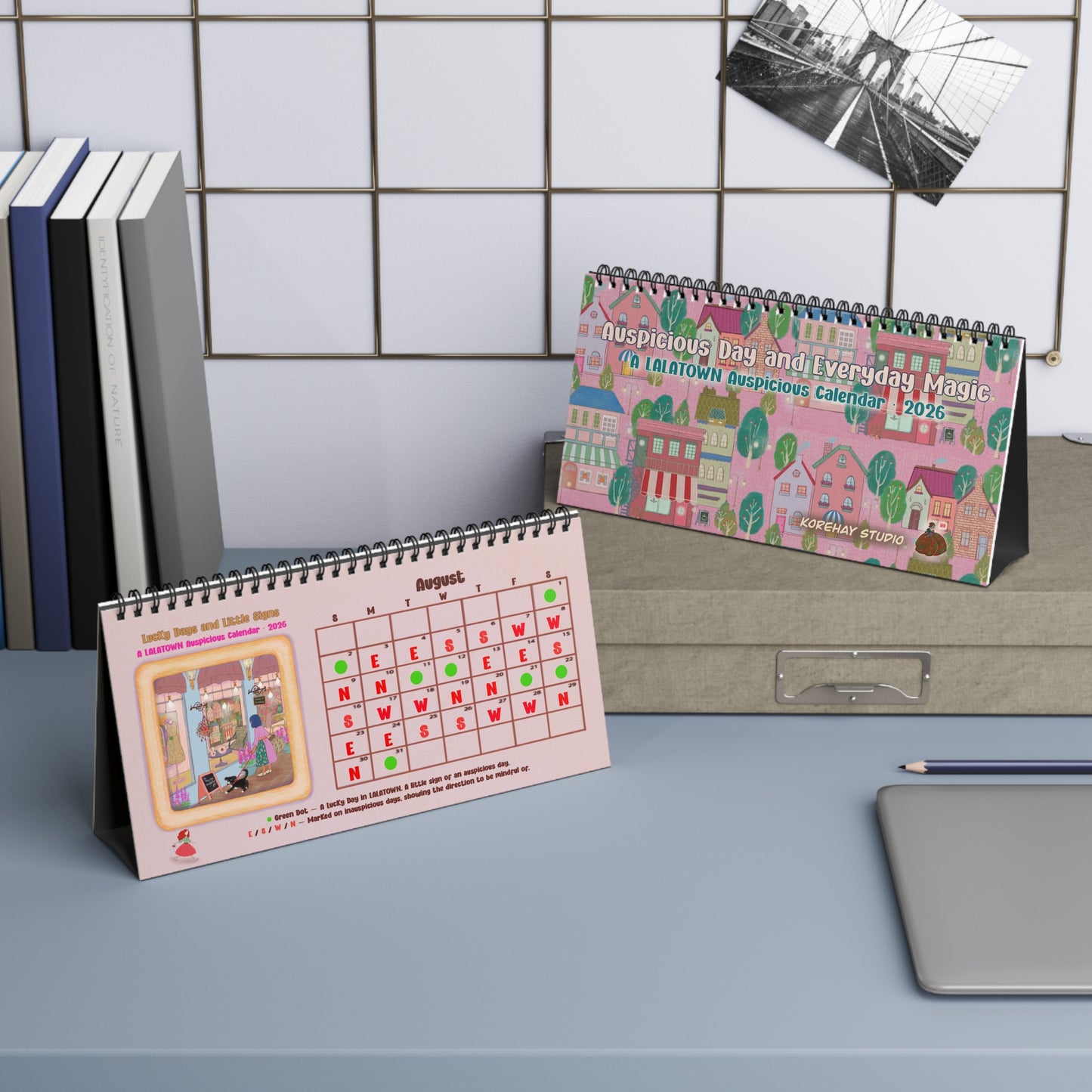 Auspicious Day & Everyday Magic — LALATOWN 2026 Desktop Calendar