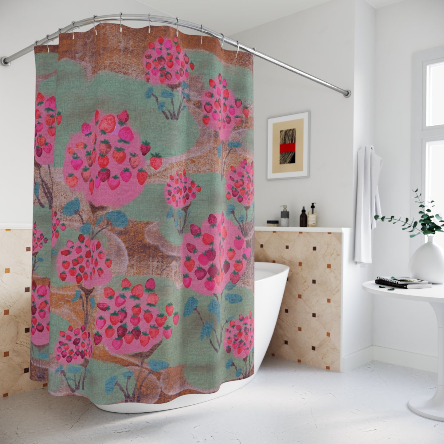 For the Love of Berry – Whimsical LALATOWN Shower Curtain