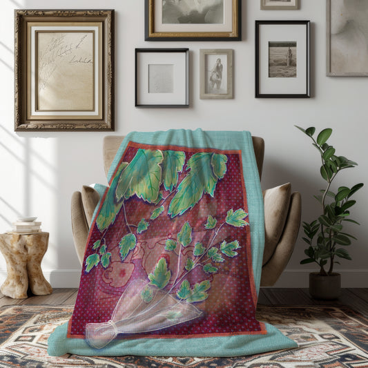 Señorita Coriandra – Velveteen Plush Blanket (50″ × 60″)