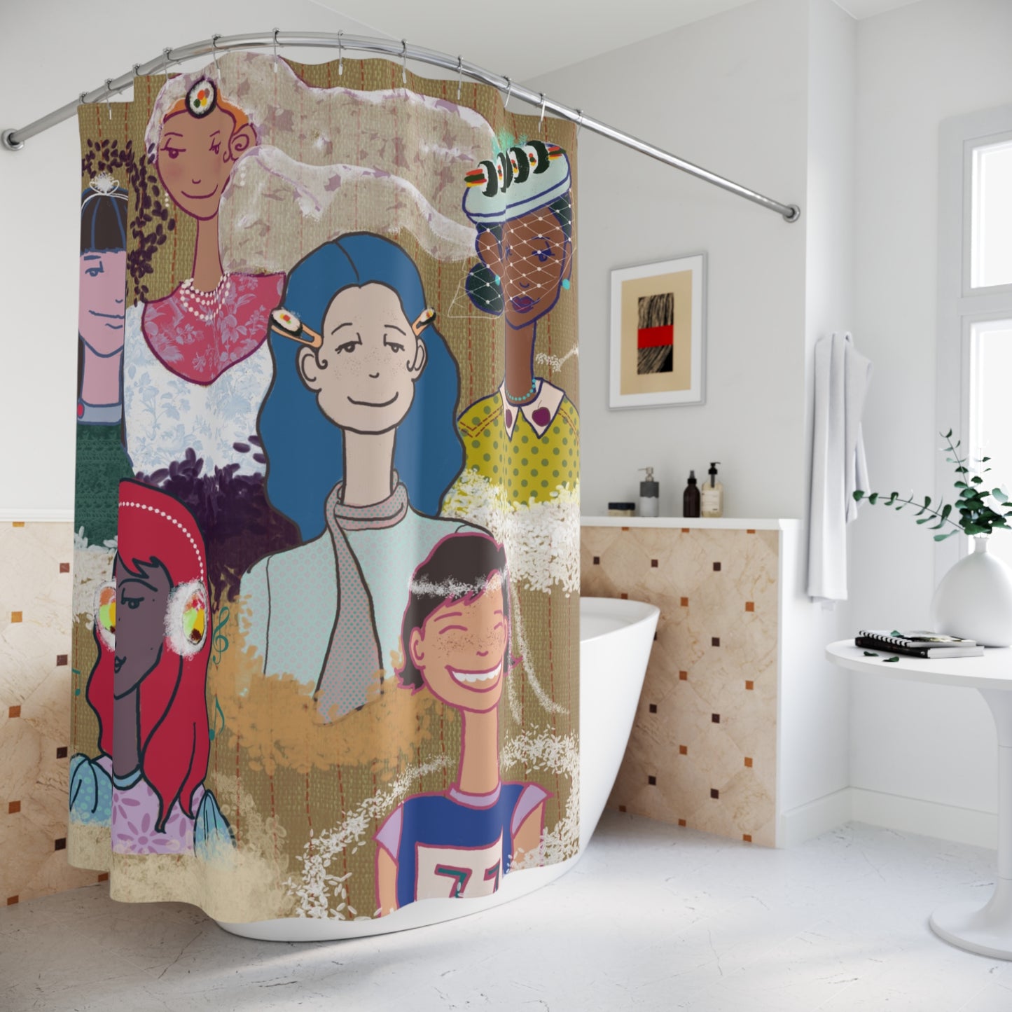 Rice to Meet You – LALATOWN Shower Curtain