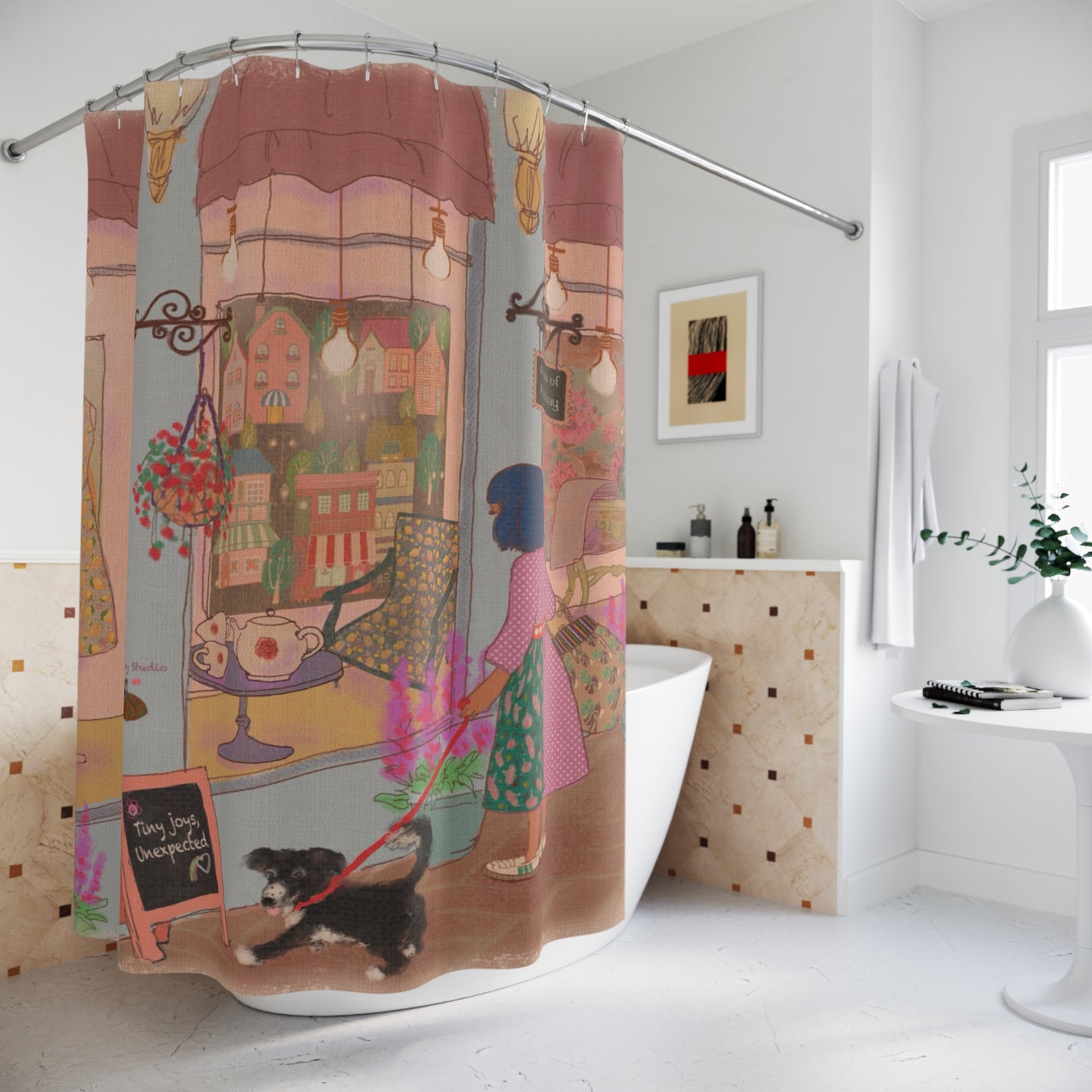 Shopping Day in LALATOWN – Shower Curtain