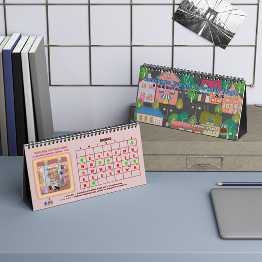 Auspicious Day & Everyday Magic — LALATOWN 2026 Desktop Calendar (Sweet Dream Edition)