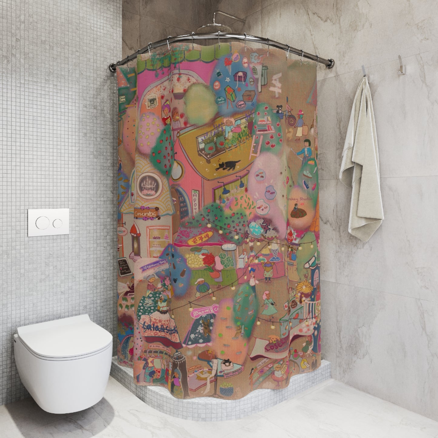 Welcome to My LALATOWN – Shower Curtain