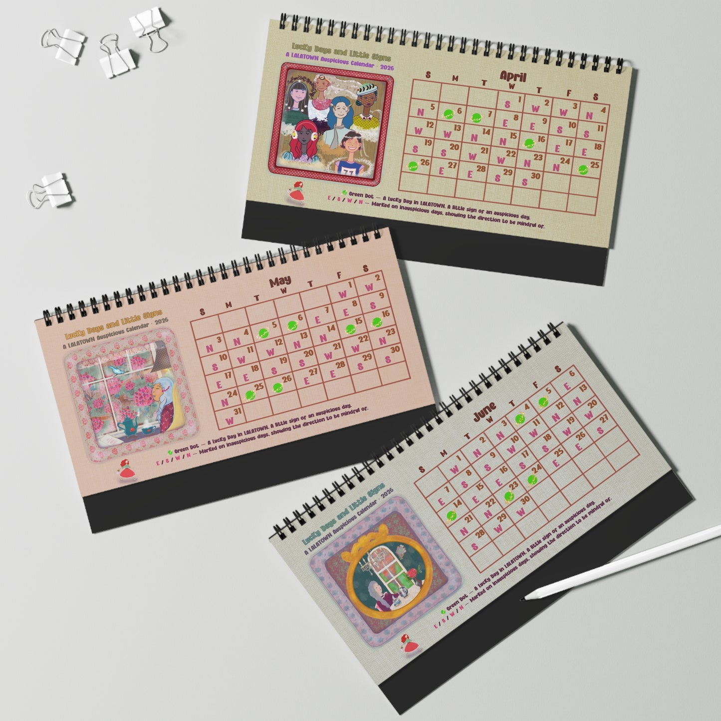 Copy of Auspicious Day & Everyday Magic — LALATOWN 2026 Desktop Calendar