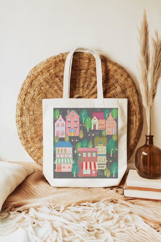 Sweet Dream of LALATOWN – Cotton Canvas Tote Bag | LALA and Stitch
