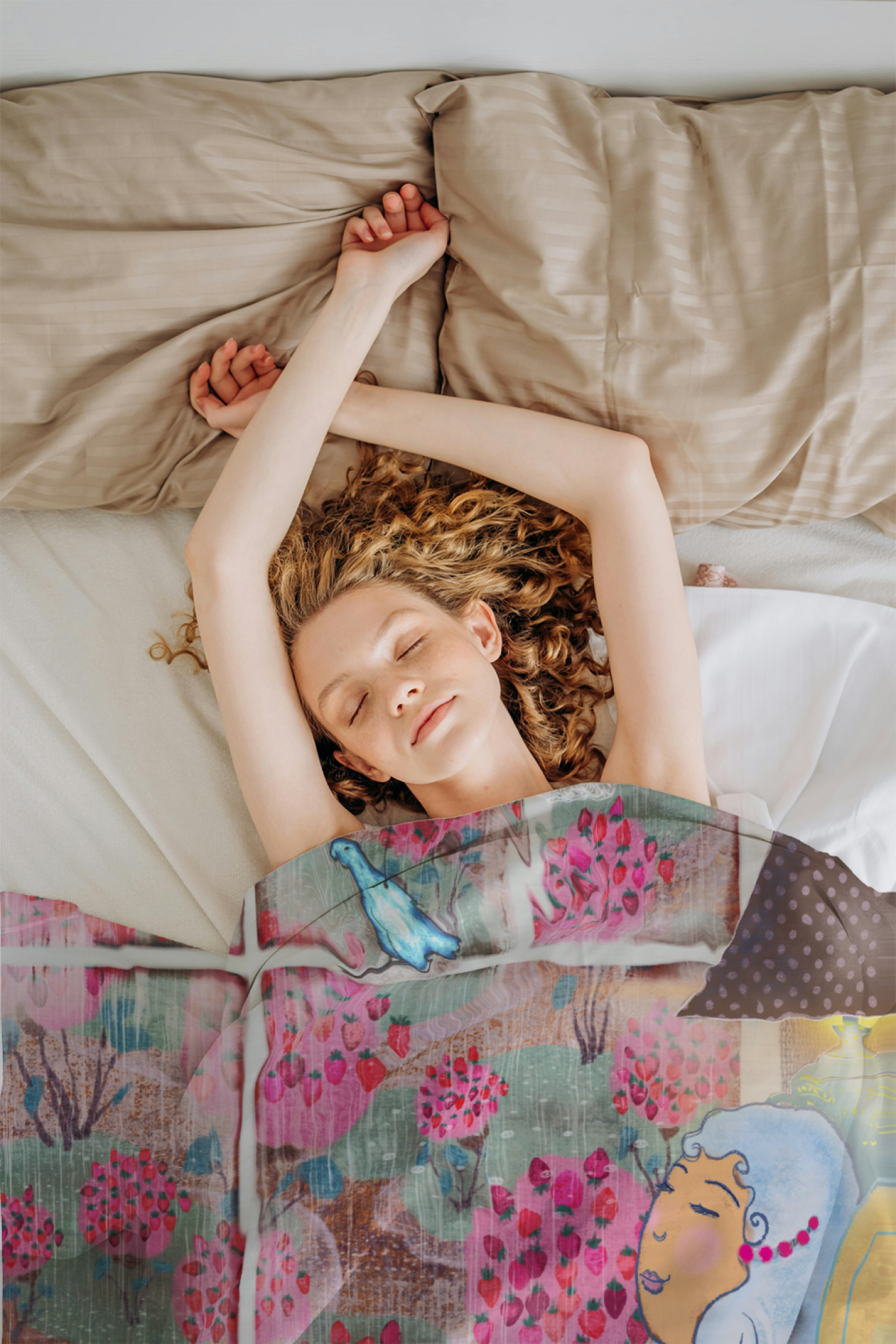 Velveteen Plush Blanket – “Rainy Window” Cozy Throw